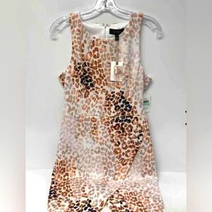 Womens Jessica Simpson Leopard Cheetah Animal Print Sleeveless Dress NWT 🐆